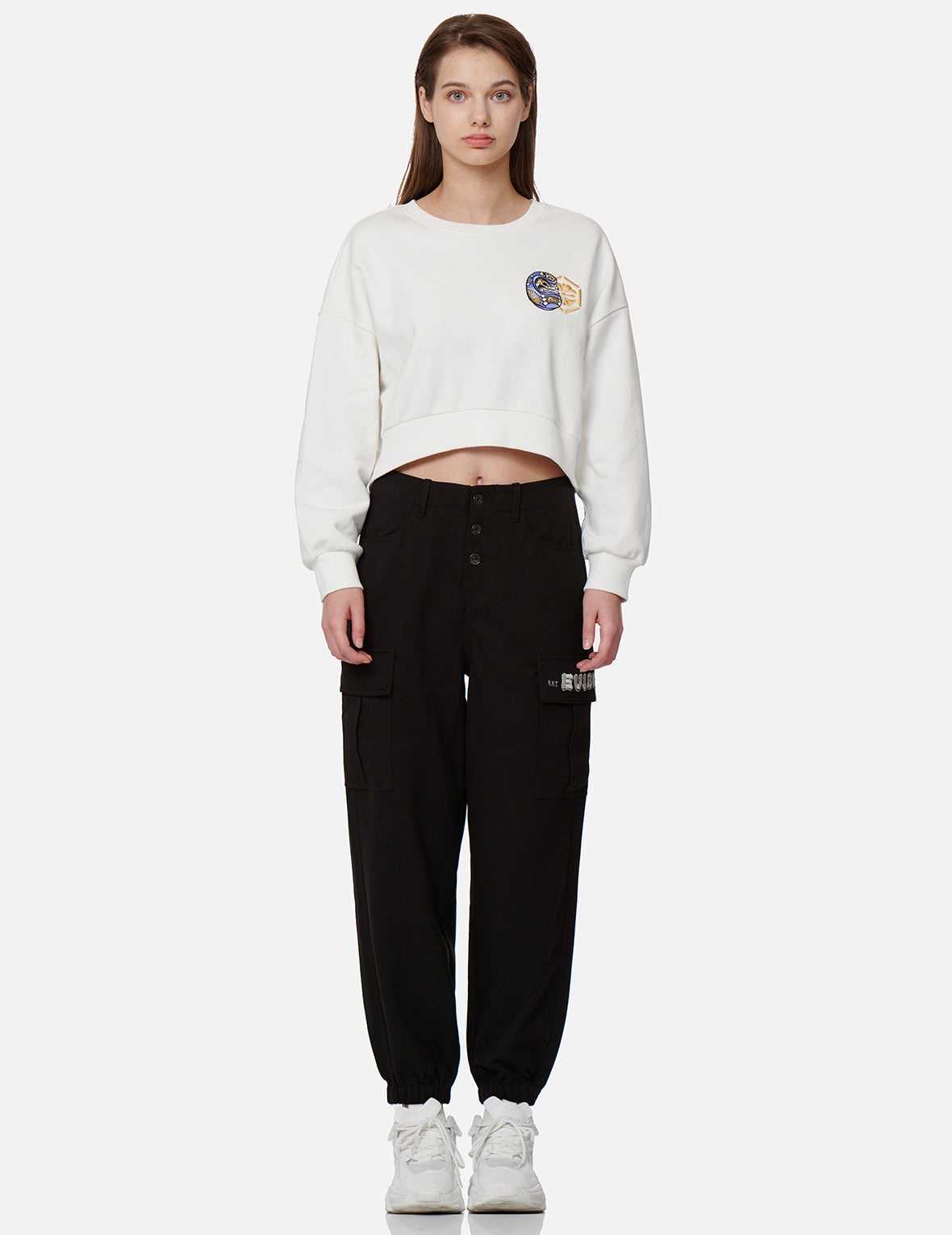 LOGO EMBROIDERY TWILL JOGGERS - 5