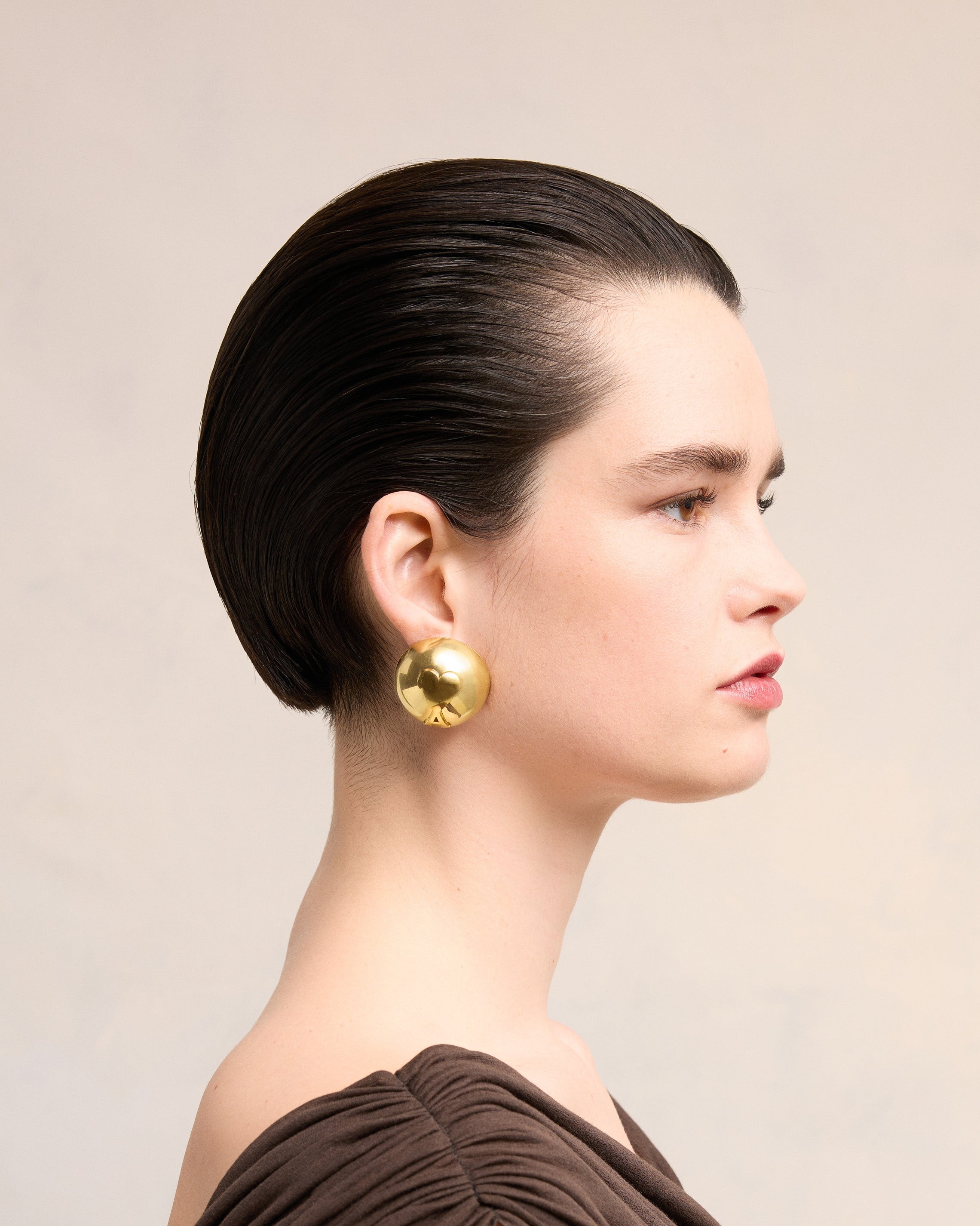 DOMED AMI DE COEUR EARRINGS - 2