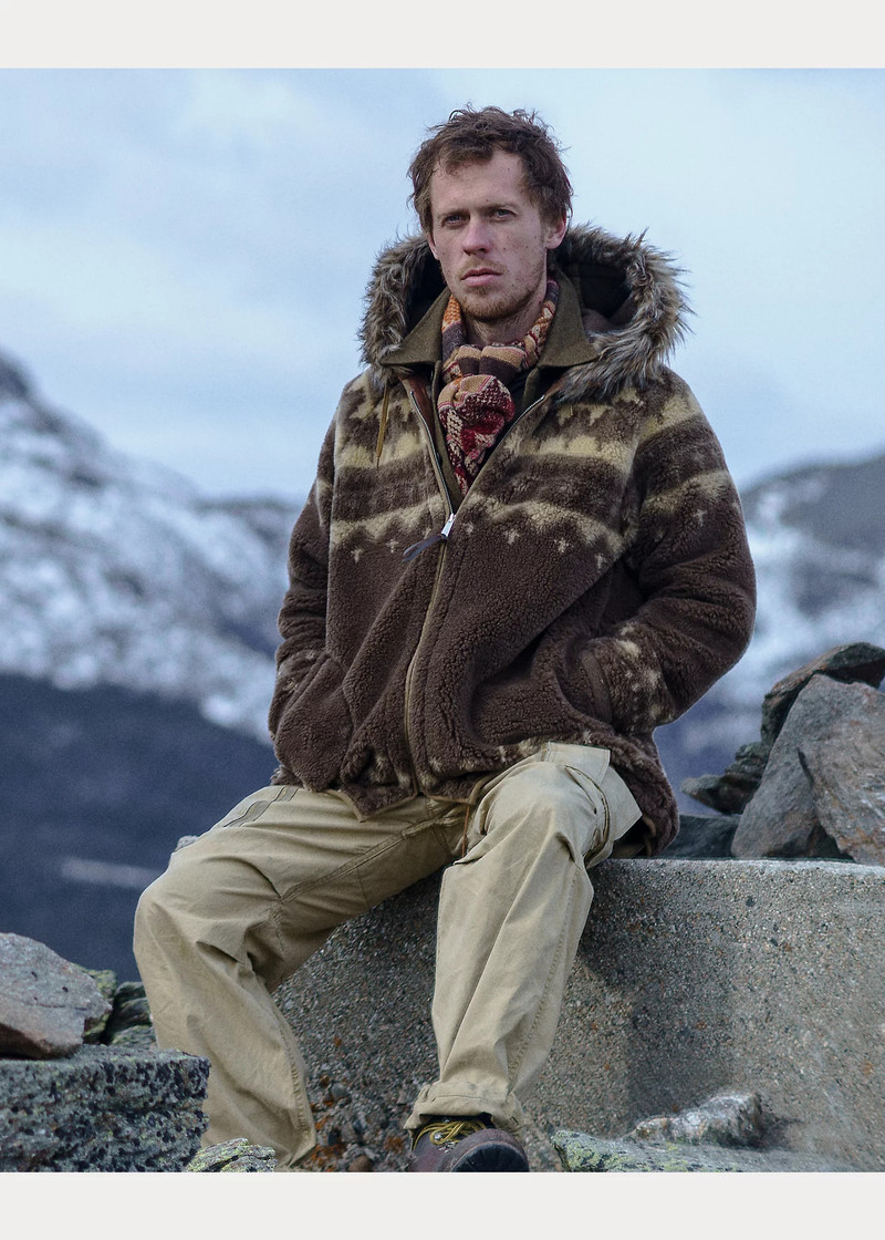 Faux-Fur-Trim Fleece Jacket 6