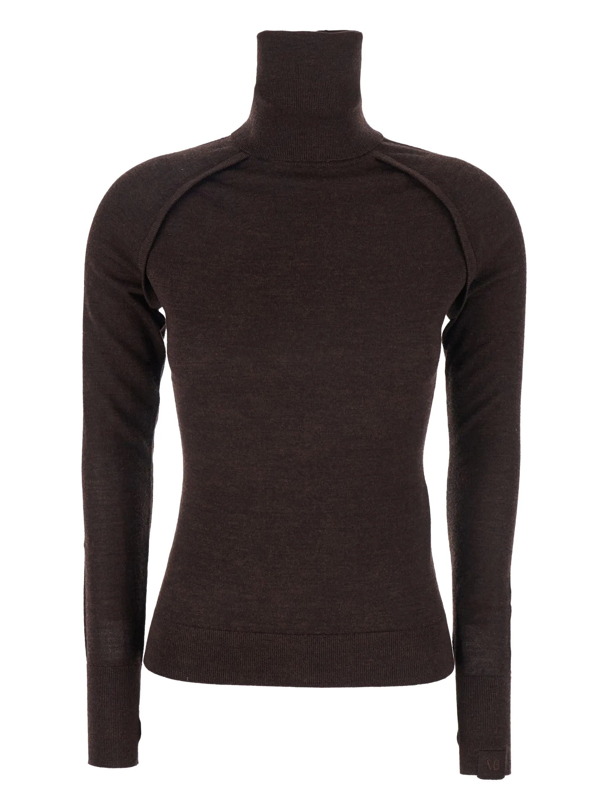 High-neck Fitted Jumper - 1
