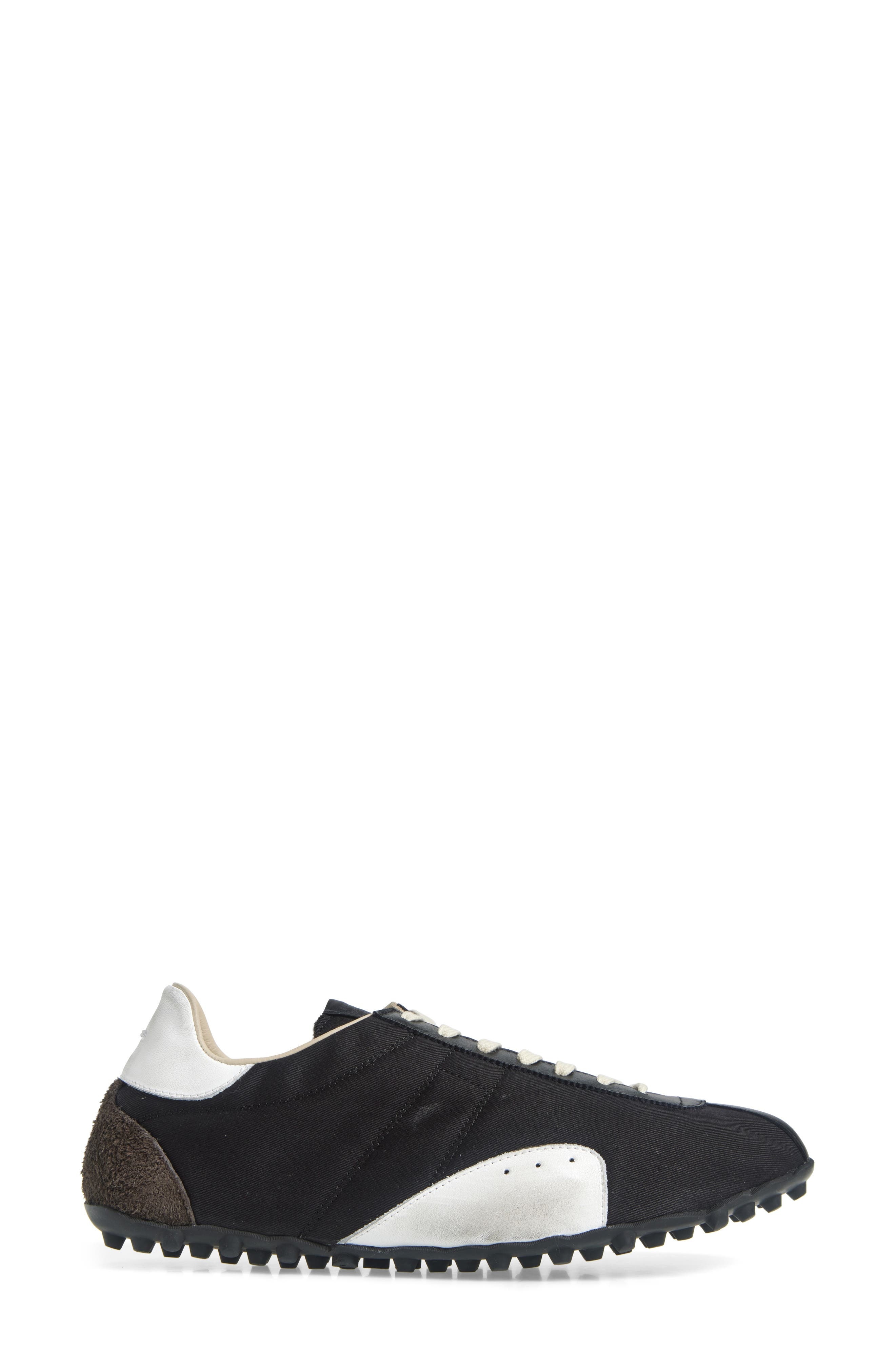 Maison Margiela Sprinter Low Top Sneaker in Black/White/Anthracite at Nordstrom - 3