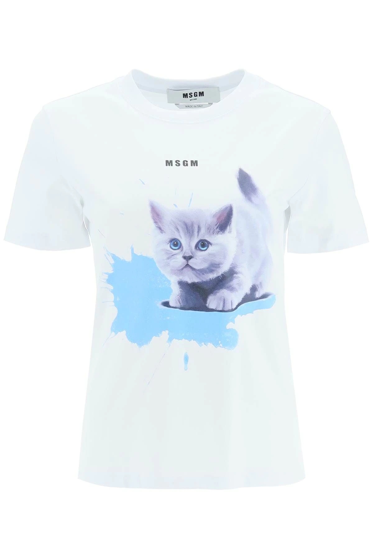 CAT PRINT T-SHIRT - 1