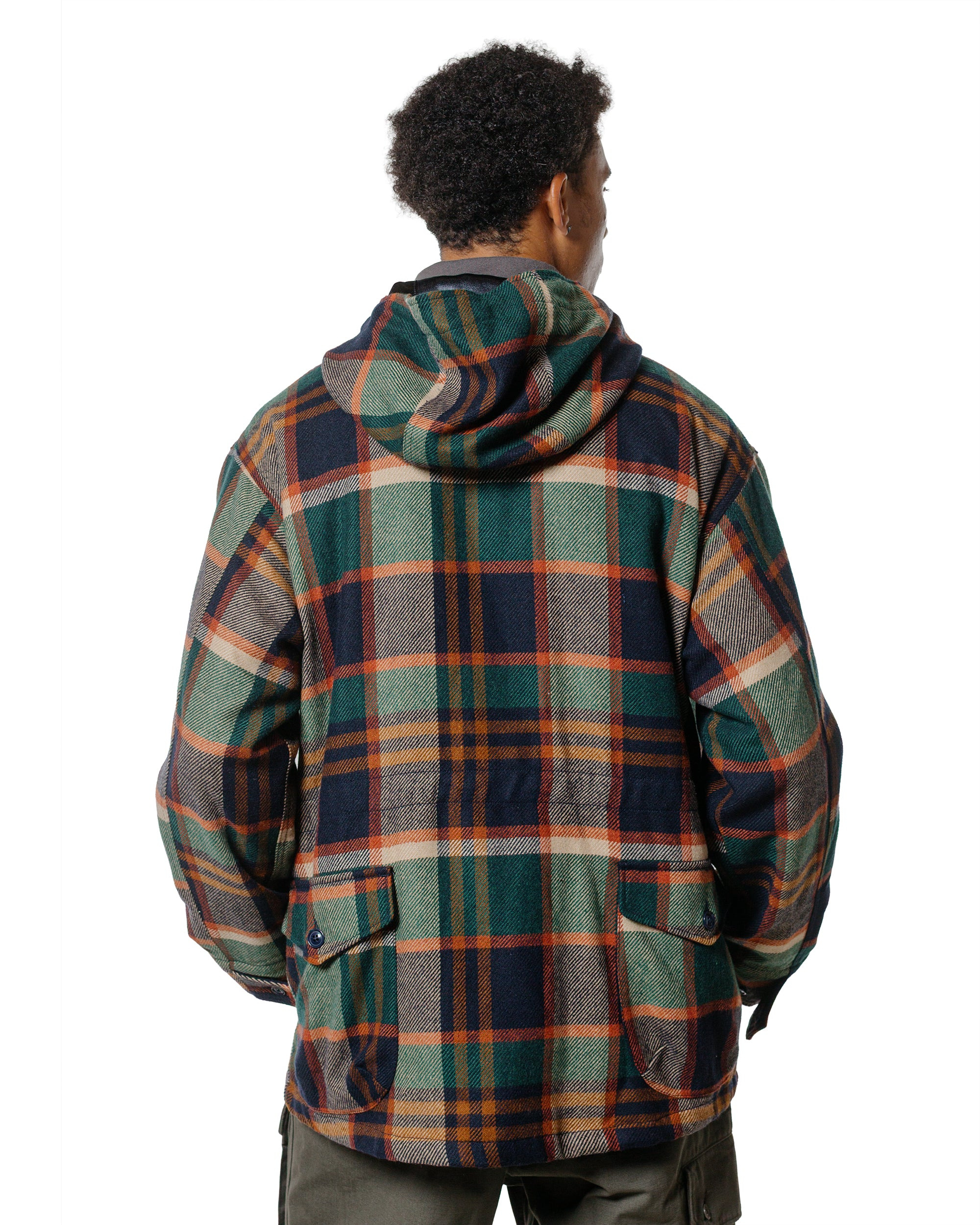 SAS Jacket Navy/Brown Heavy Wool Plaid - 3
