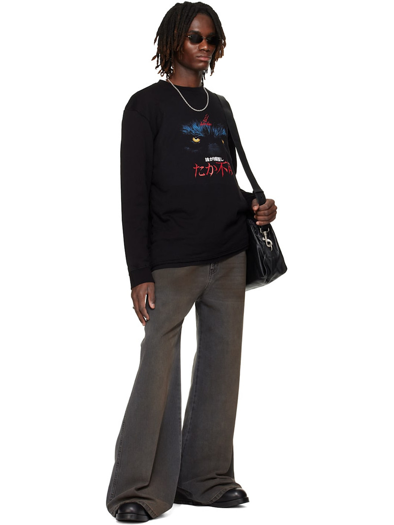 LU'U DAN SSENSE Exclusive Black Wadded L/S T-shirt outlook