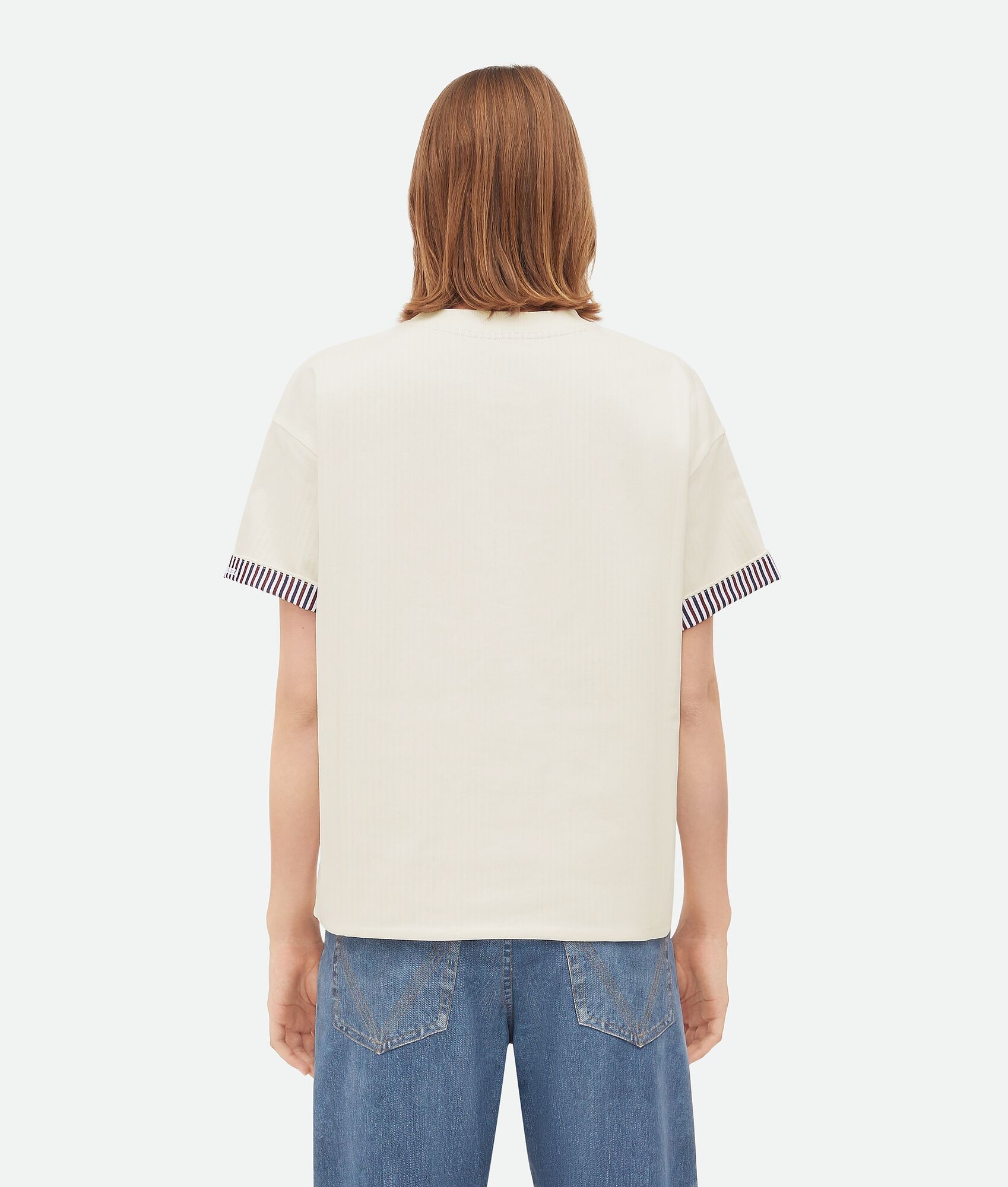 Double Layer Striped Cotton T/Shirt - 3