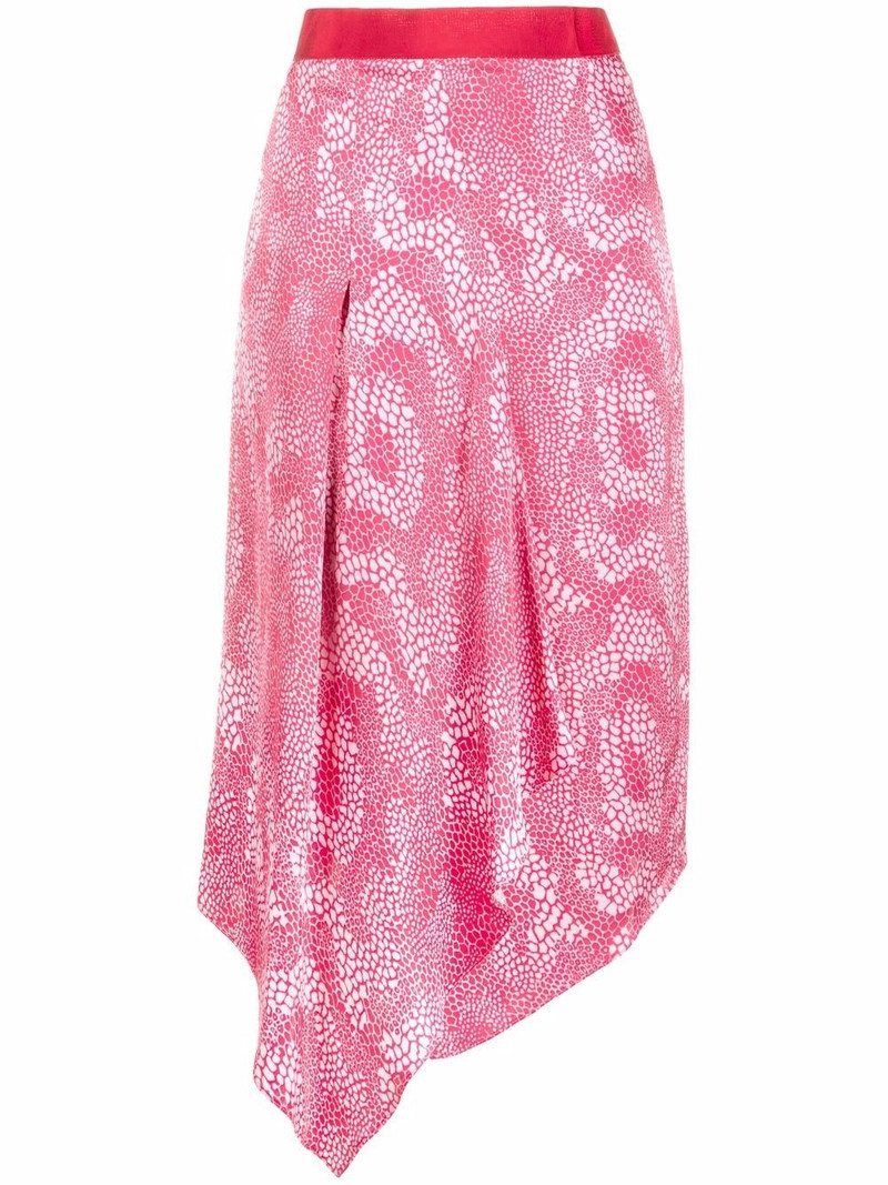 Vaiami-printed 비대칭 스커트 1