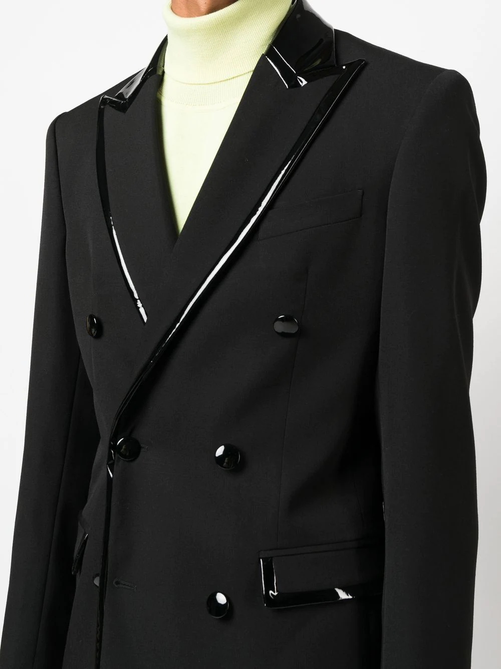 safety-pin-detail blazer - 5