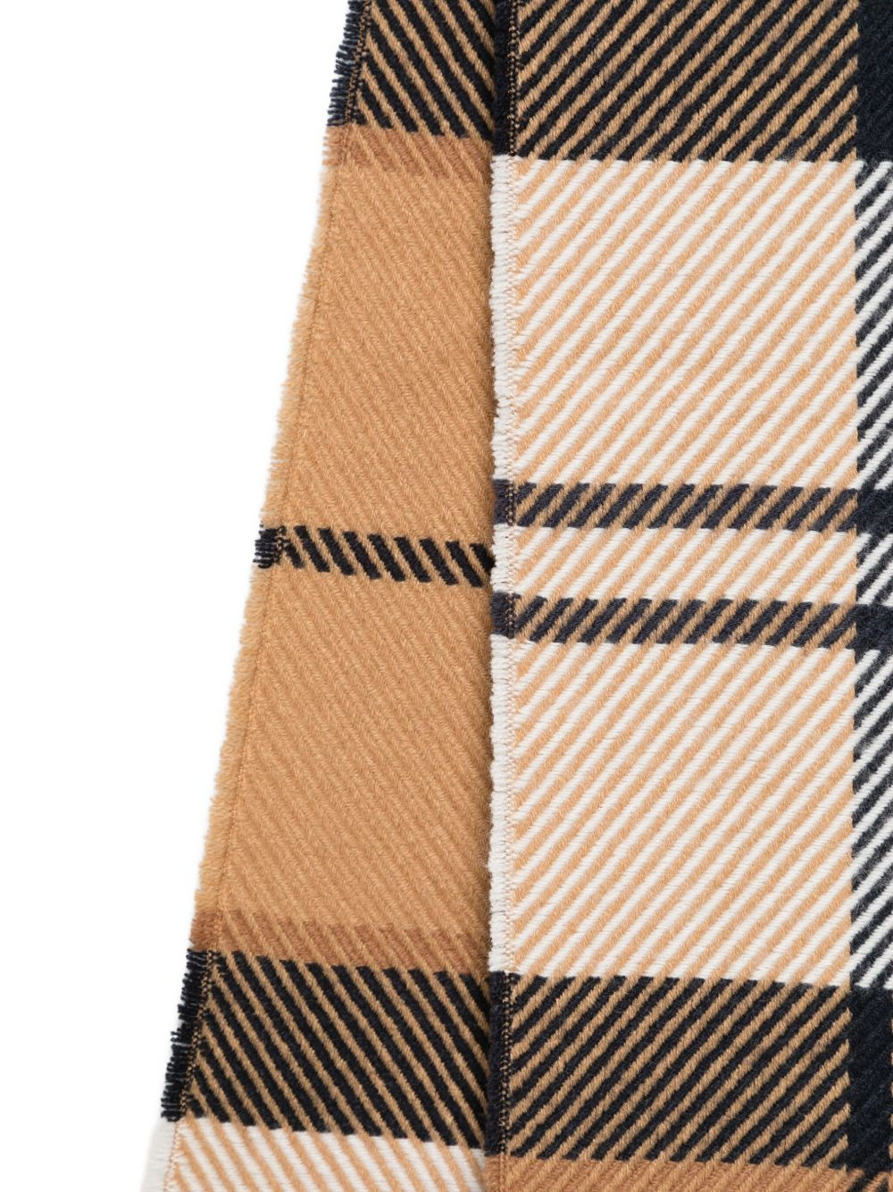 check-print scarf - 3