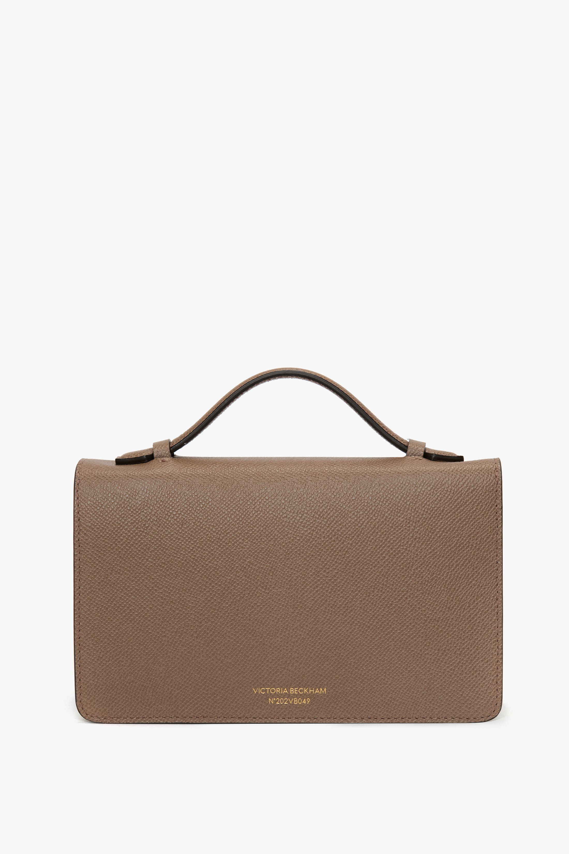 Mini Dorian Bag In Dove Grey Grained Leather - 3