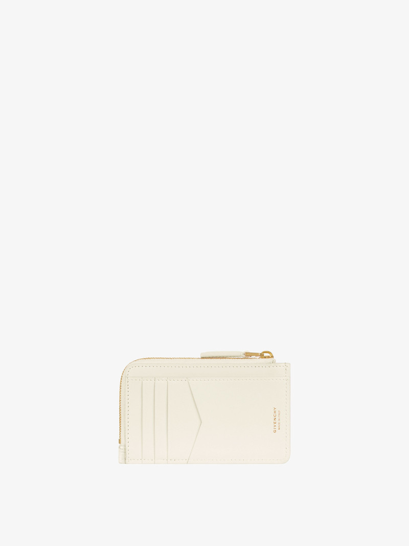 Givenchy GIV CUT CARDHOLDER IN 4G COATED CANVAS AND LEATHER outlook