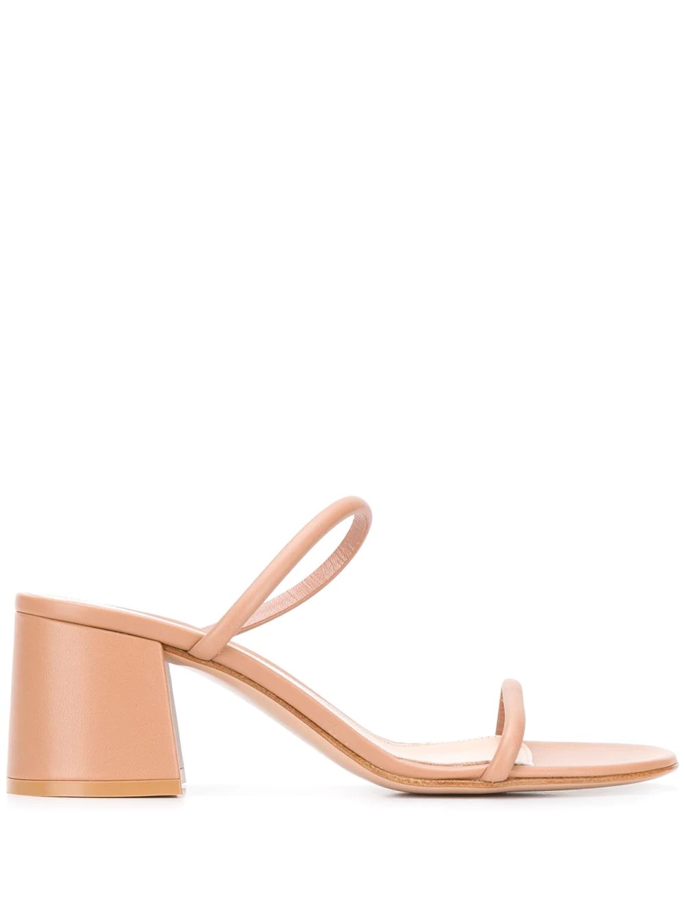 double-strap block-heel sandals - 1