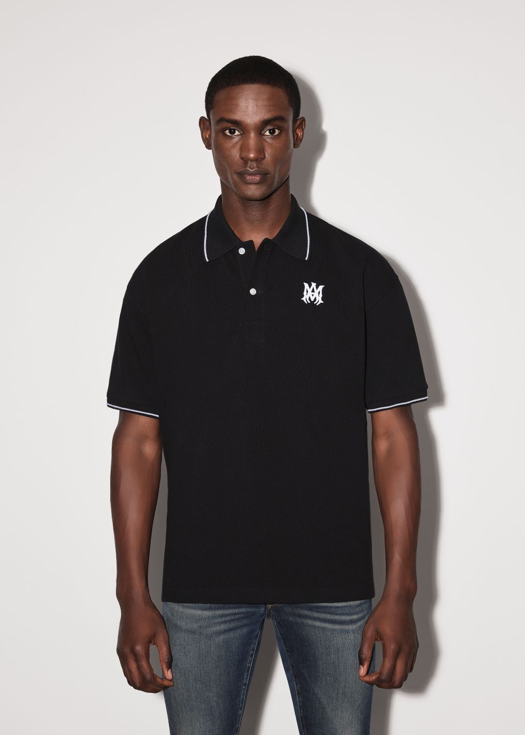 SOLID SHORT SLEEVE POLO - 2