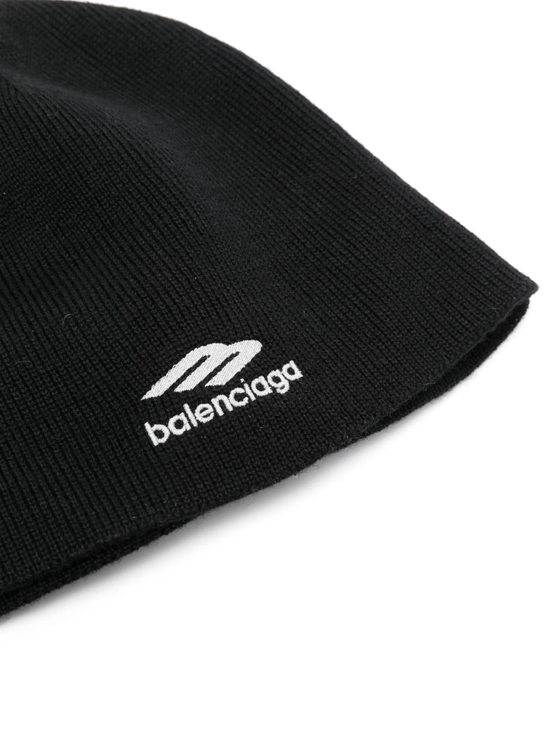 BALENCIAGA 3b Sports Icon Goggle Beanie outlook