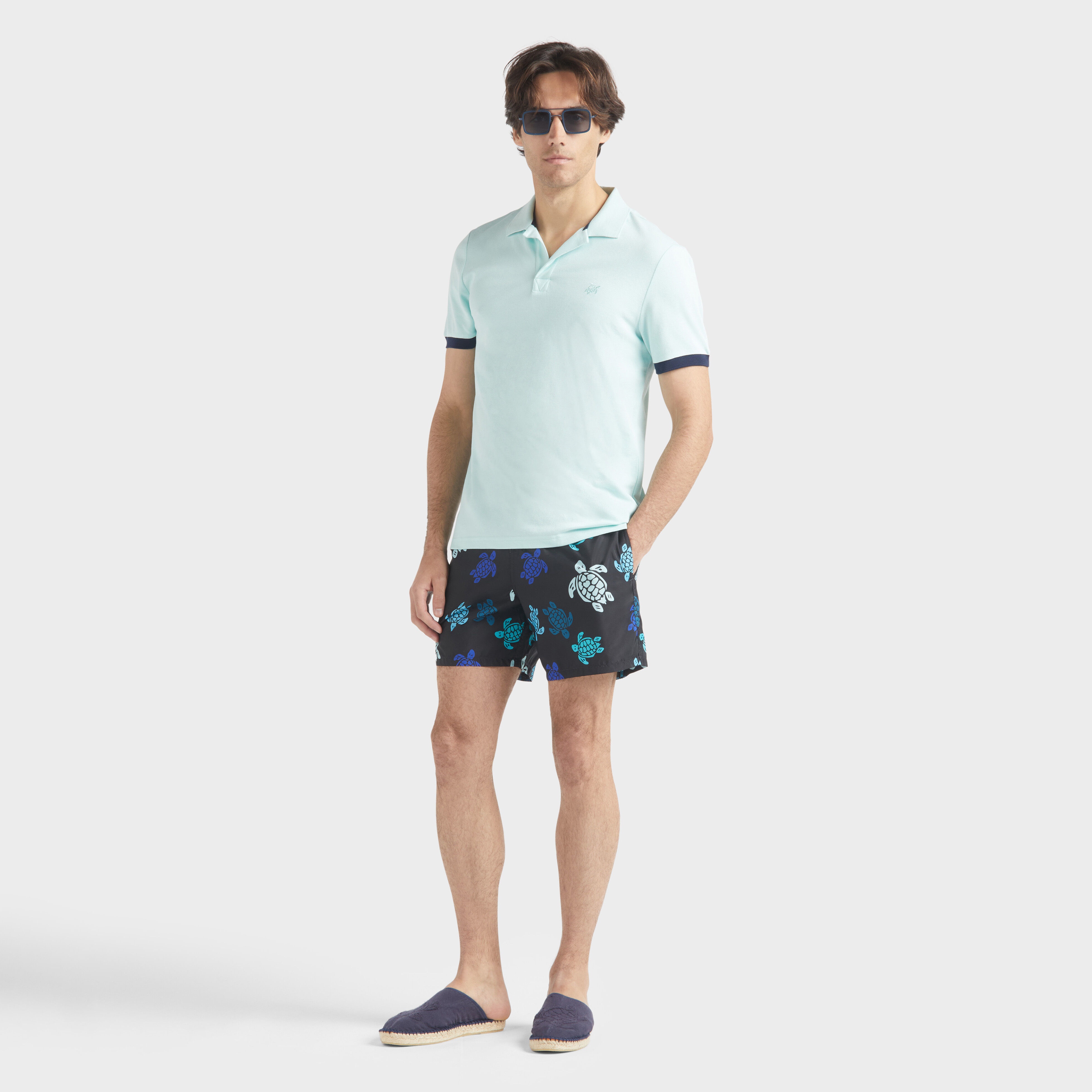 Men Cotton Polo Solid - 5
