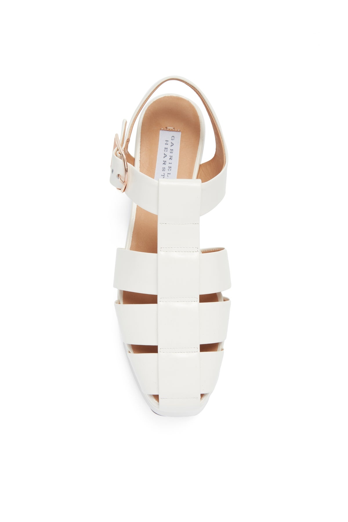 Mila Plateau Sandal in Cream Leather - 4