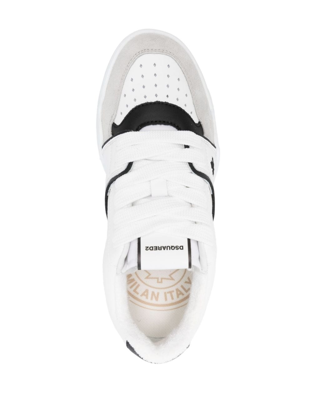 Spiker leather sneakers - 4