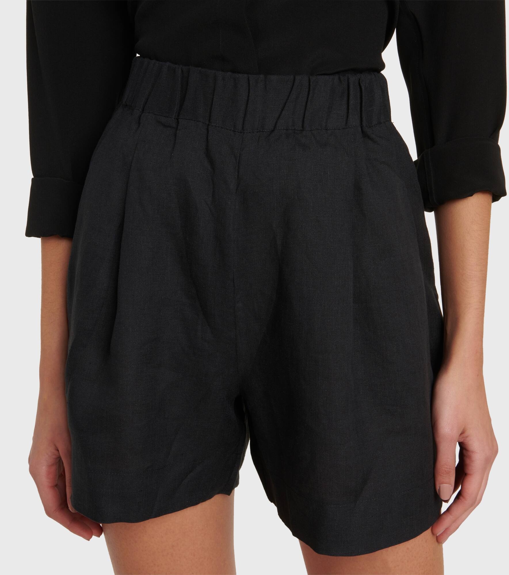 Zurich wide-leg linen shorts - 4