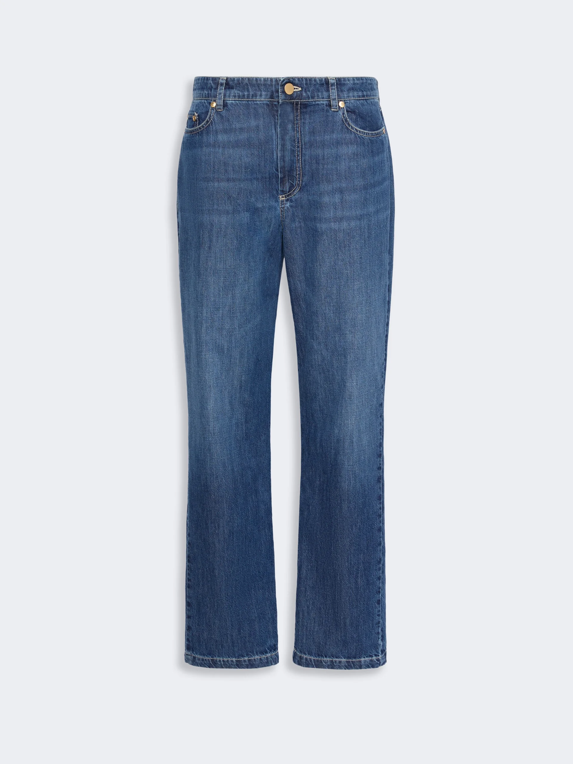MACRO Slim-fit cotton denim jeans - CHINA BLUE - 1