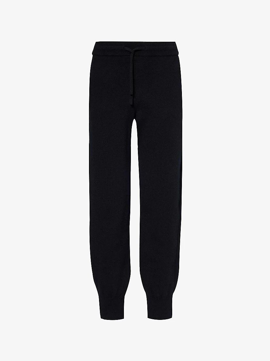 Holton elasticated-waist wool-blend jogging bottoms - 1