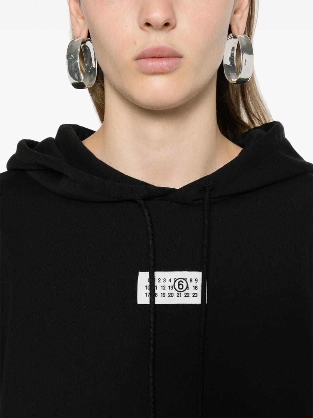 numbers-patch hoodie - 5