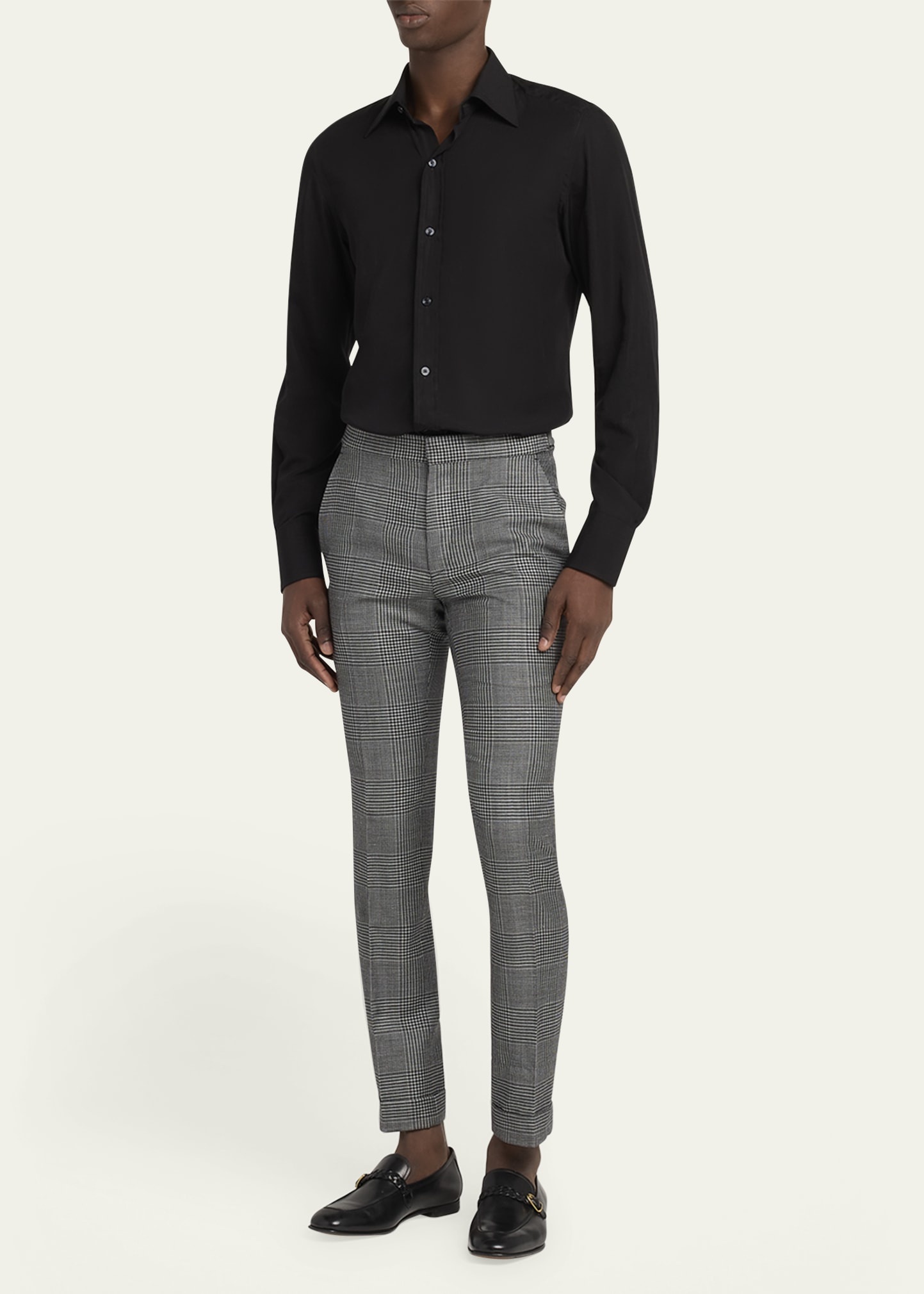 Men's Dyllan Wool Check Trousers - 2