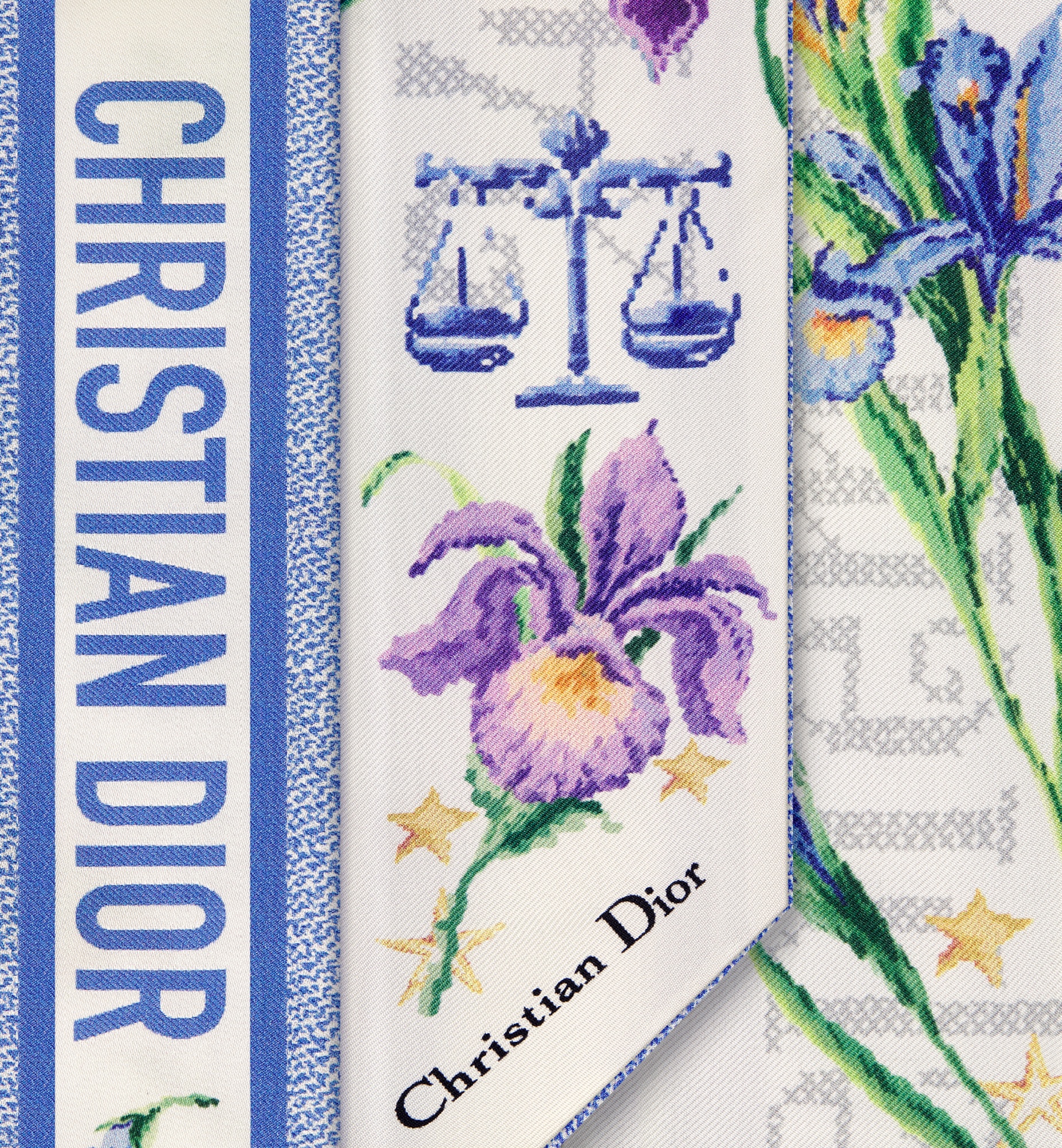 Christian Dior 1947 Zodiac Libra Mitzah Scarf - 4
