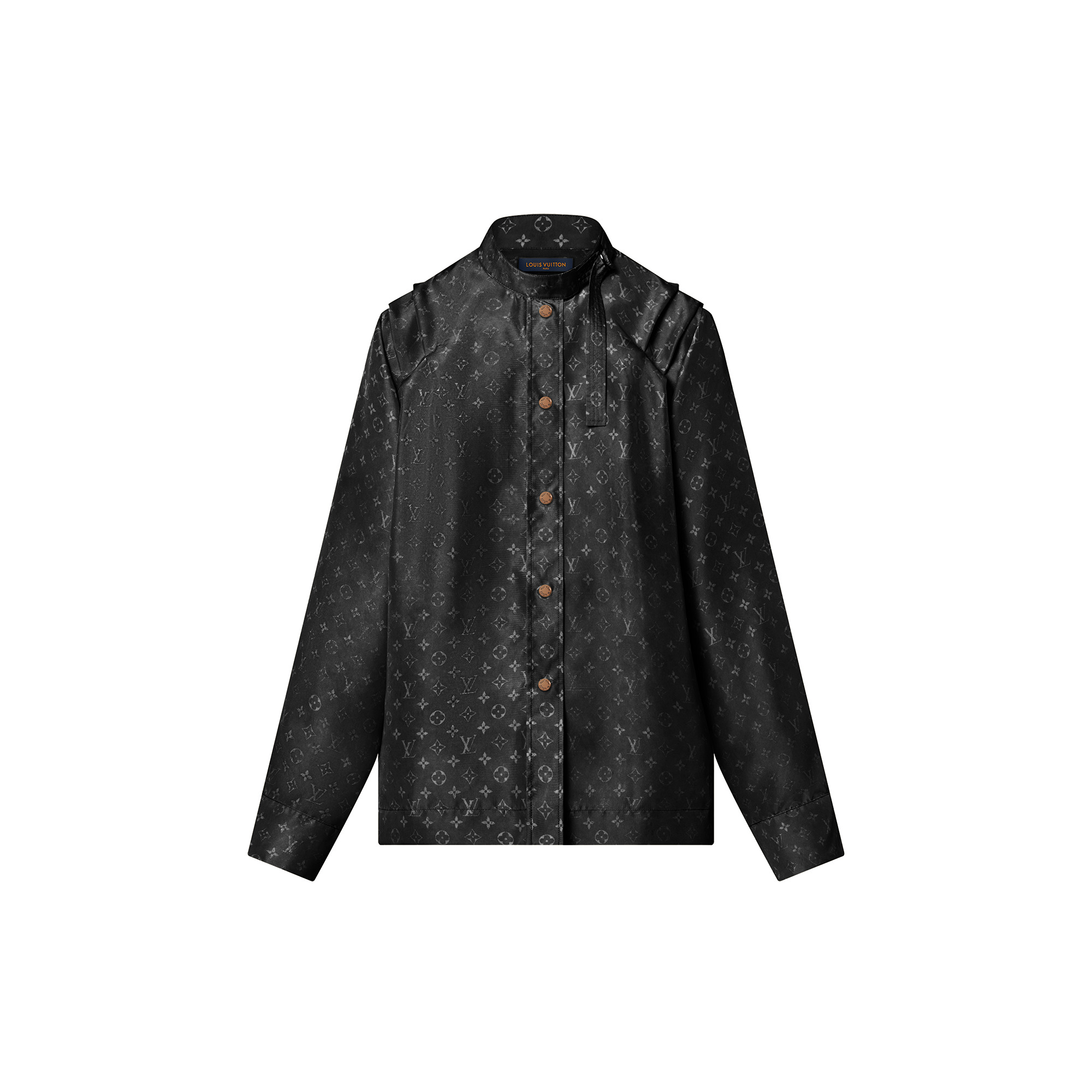 Louis Vuitton Pleat Shoulder Monogram Cloud Shirt, runwaygalleria