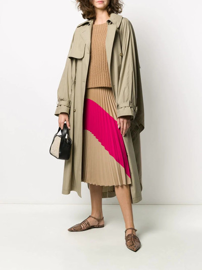 Stella McCartney oversized double-breasted trench coat outlook