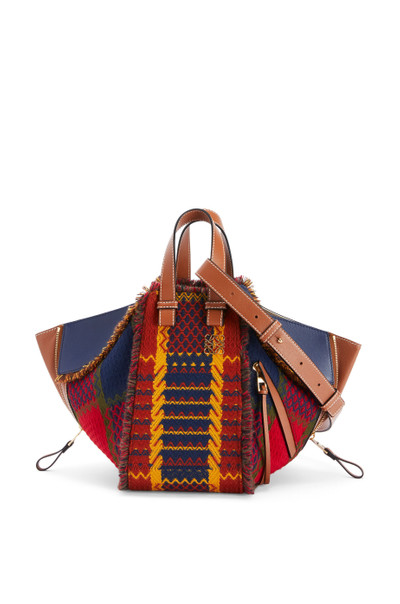 Loewe Small Hammock bag in tartan and calfskin outlook