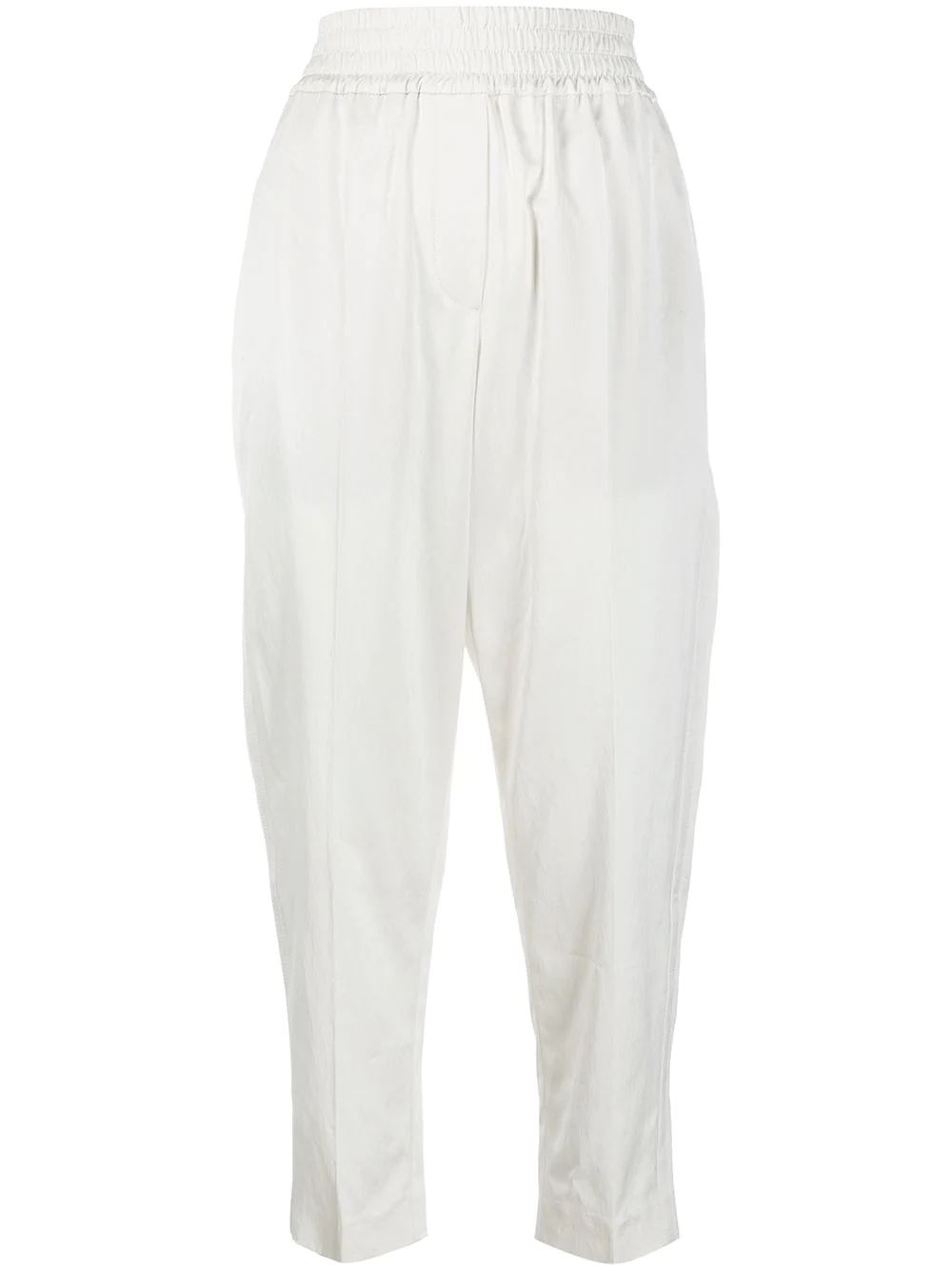 elastic waist trousers - 1