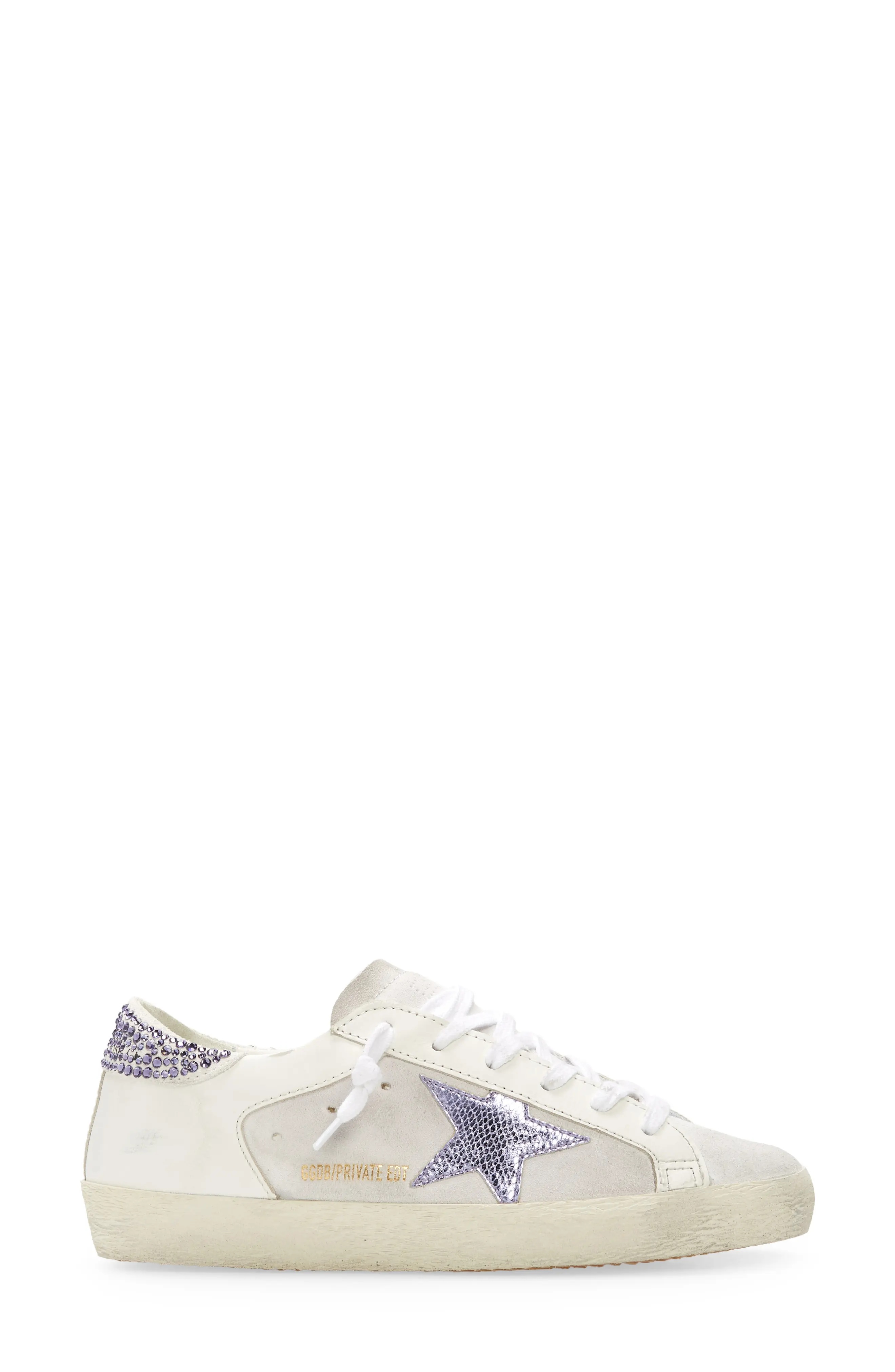 Super-Star Sneaker in White/Lilac - 3