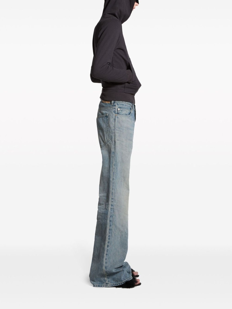 mid-wash flared jeans 4