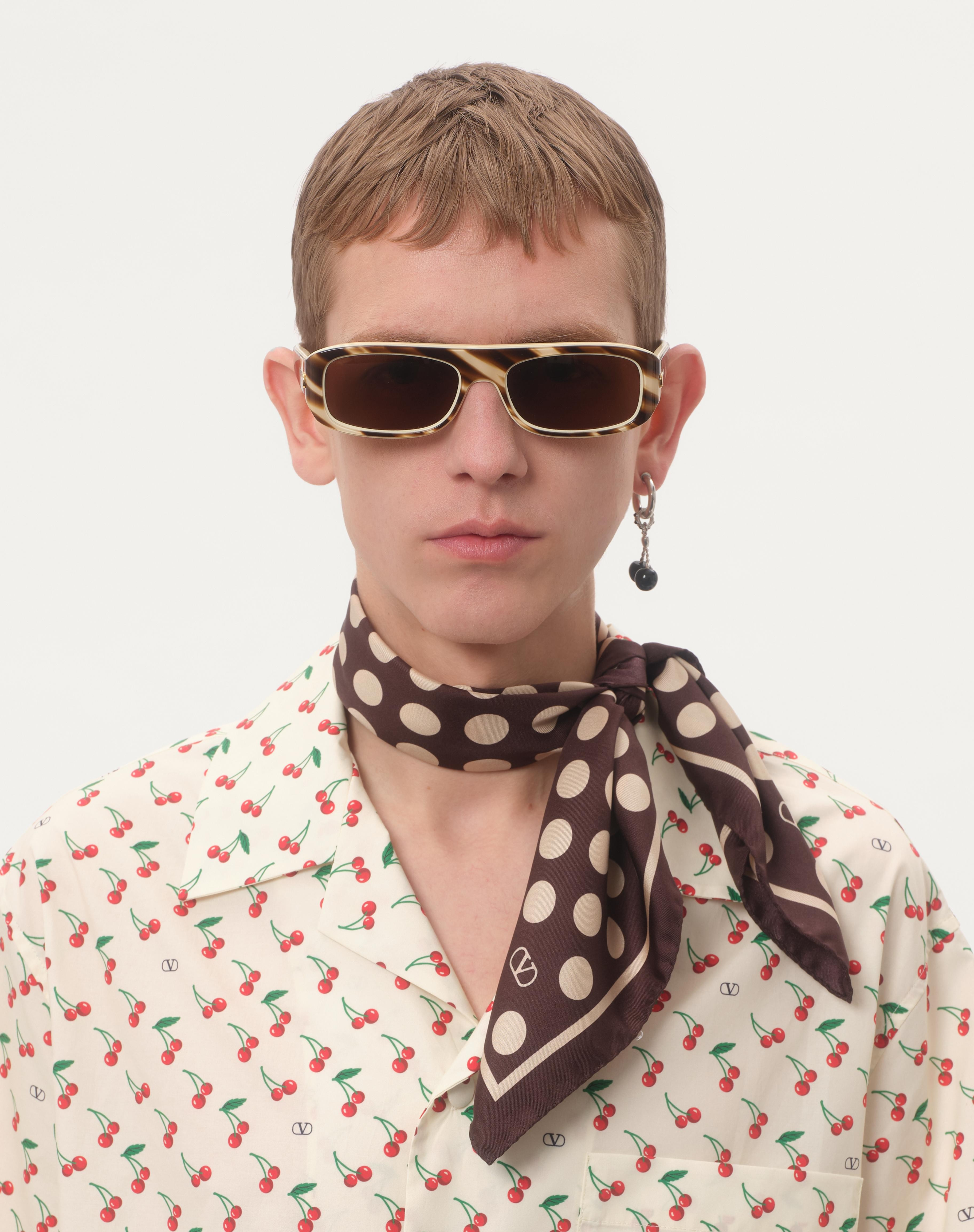COTTON POPLIN BOWLING SHIRT WITH CHERRYFIC PRINT - 3