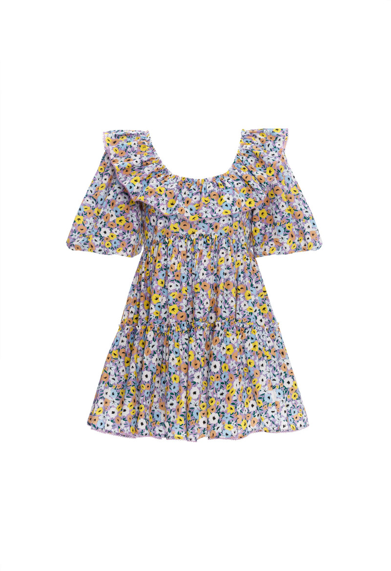 Flor La Fania Lila Mini Dress 1