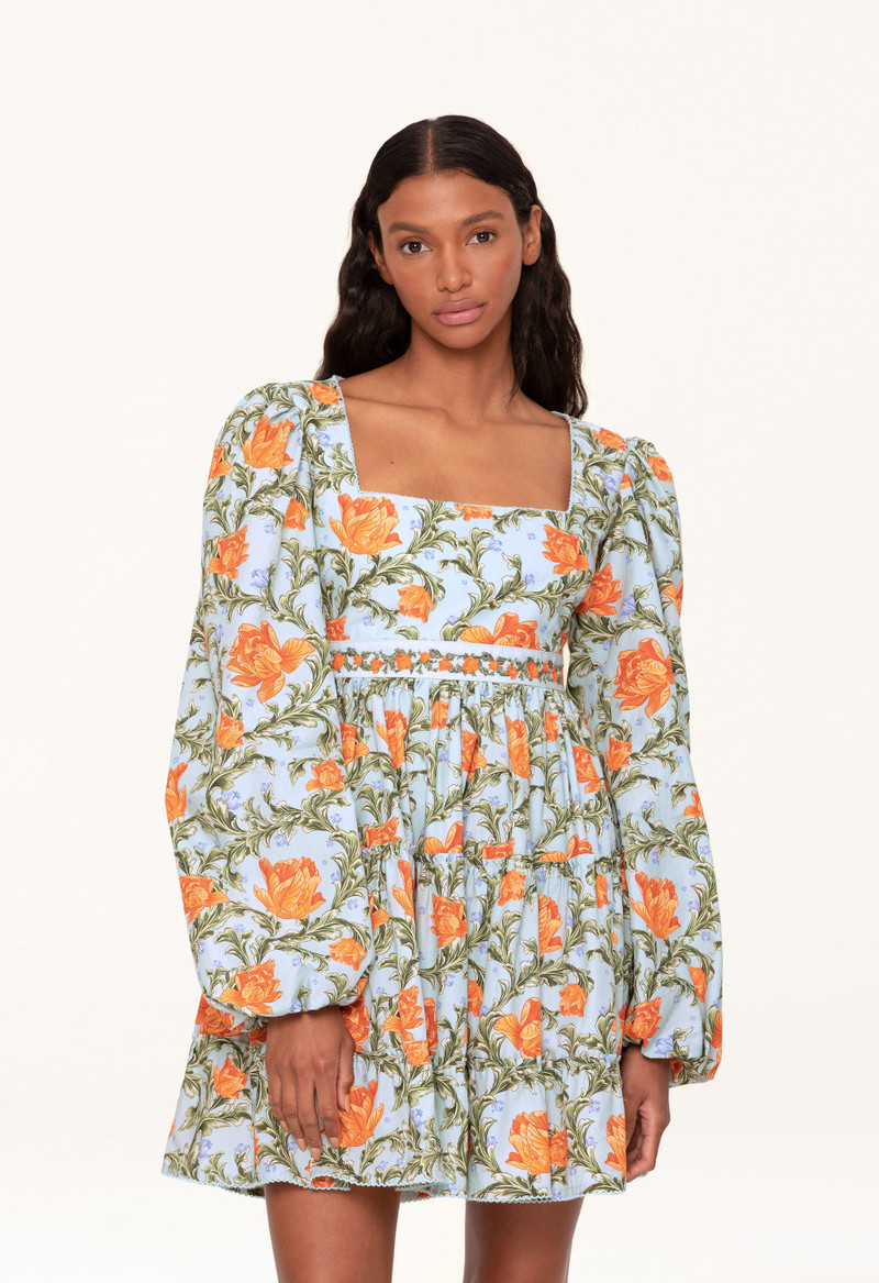Avena Peonia Atardecer Mini Dress 5