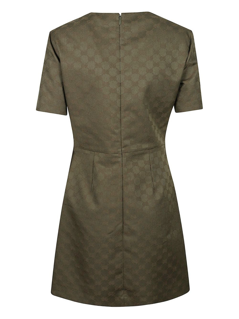 GUCCI short-sleeve GG-pattern mini dress outlook