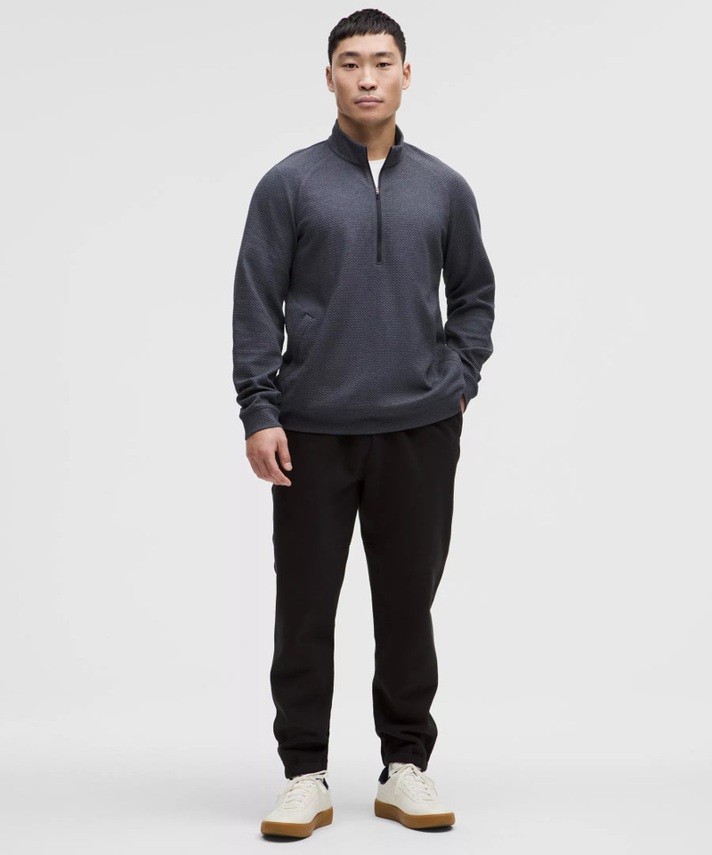 lululemon Textured Double-Knit Cotton Half Zip outlook