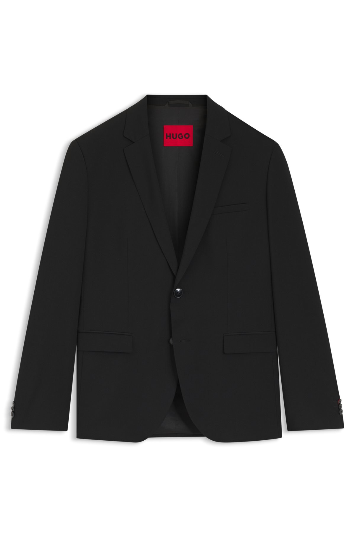 SLIM-FIT BLAZER IN PATTERNED WOOL - 1