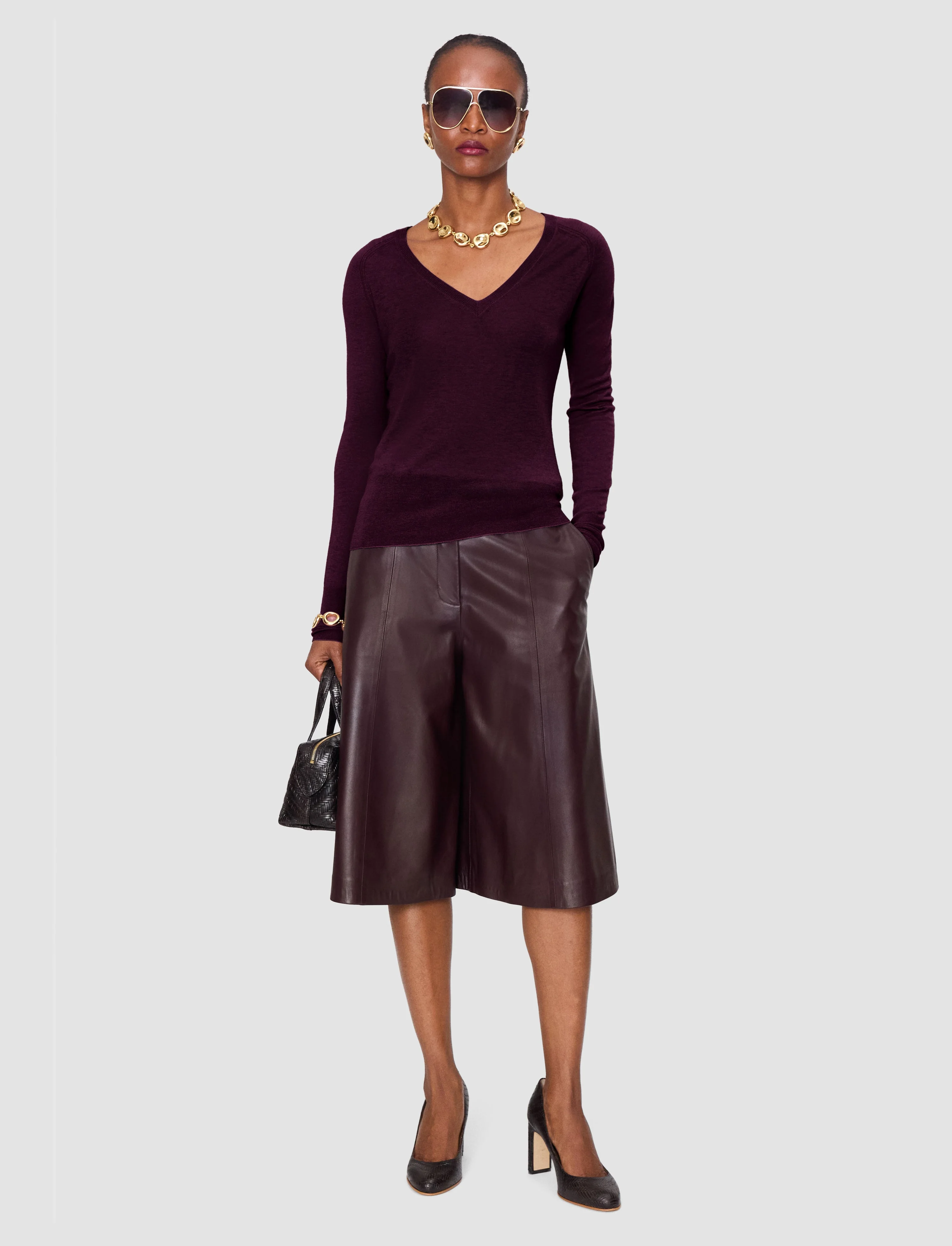 Cetus Cashair V Neck Jumper - 1