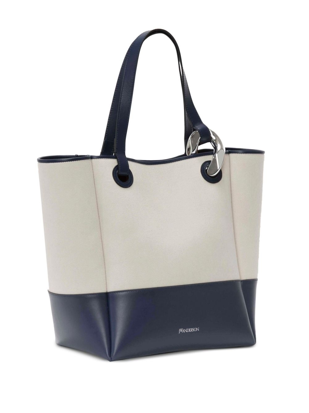 logo-stamp leather tote bag - 3