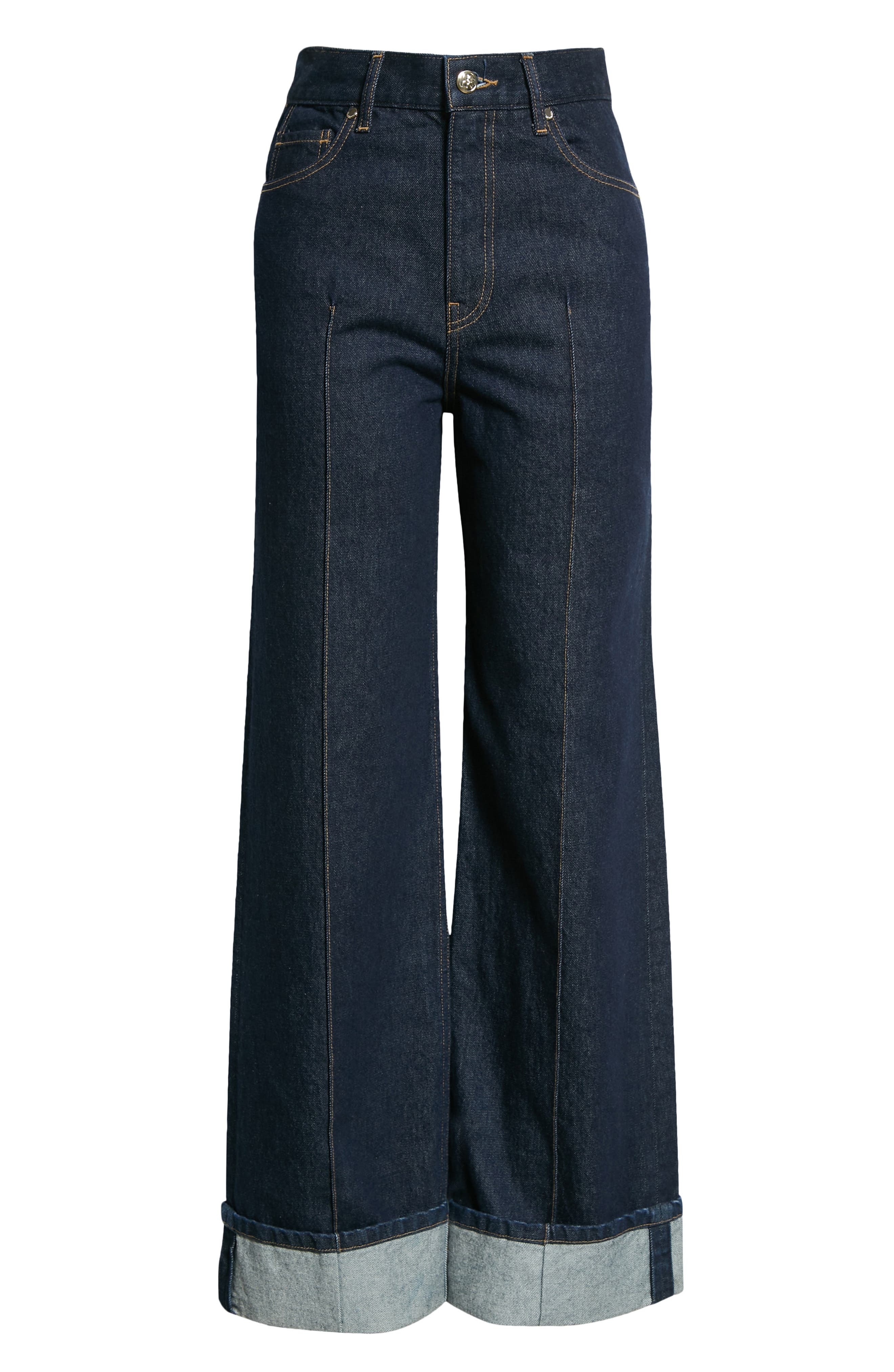 The Genevieve Topstitch Nonstretch Jeans - 6