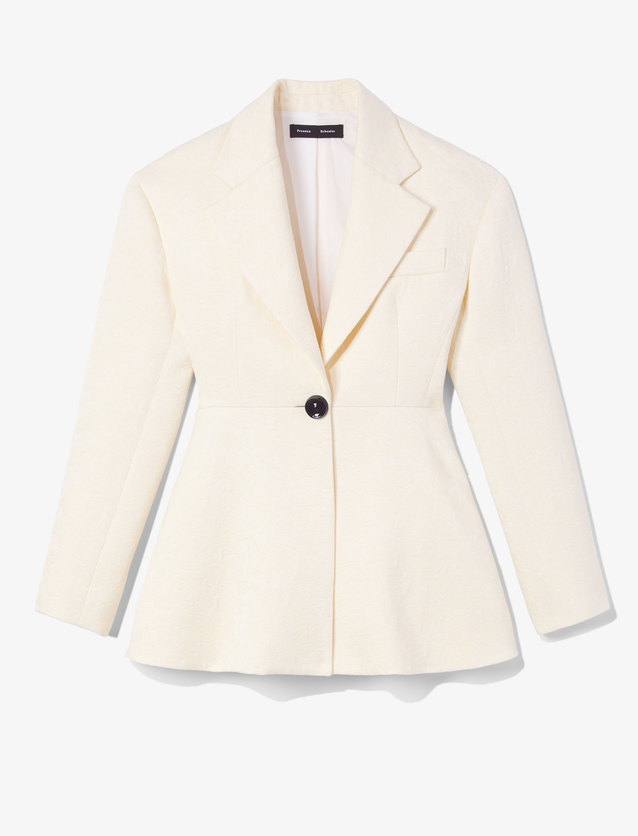 Cotton Wool Jacquard Blazer - 1