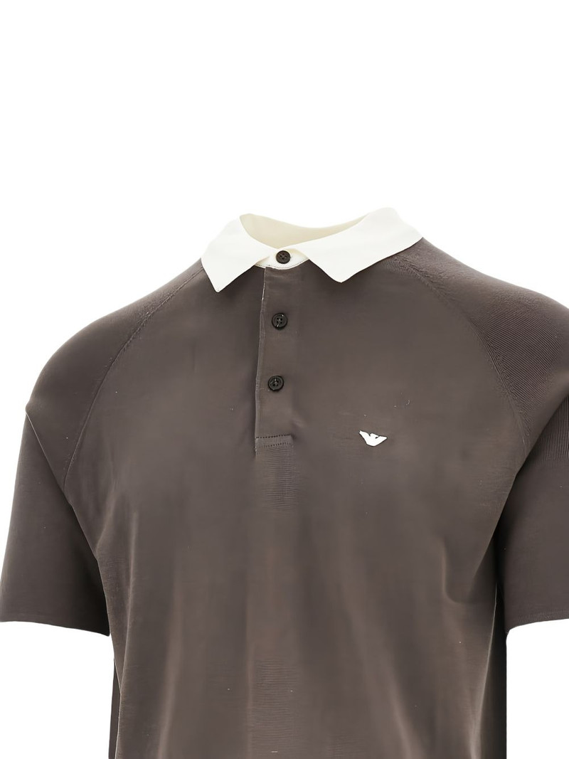 EMPORIO ARMANI mag collared polo shirt outlook
