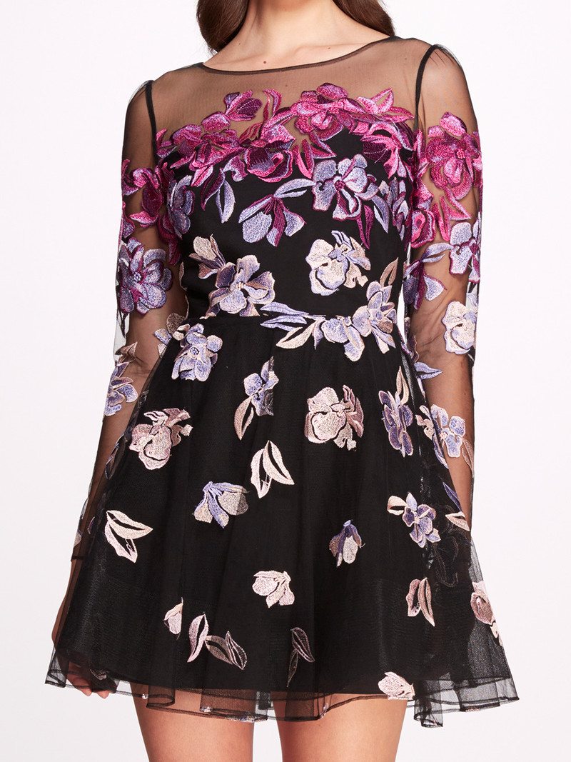FALLING FLOWERS MINI DRESS 4