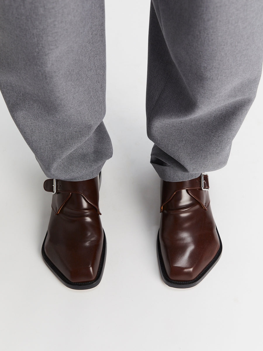 Monster Monk Strap Shiny Brown - 4