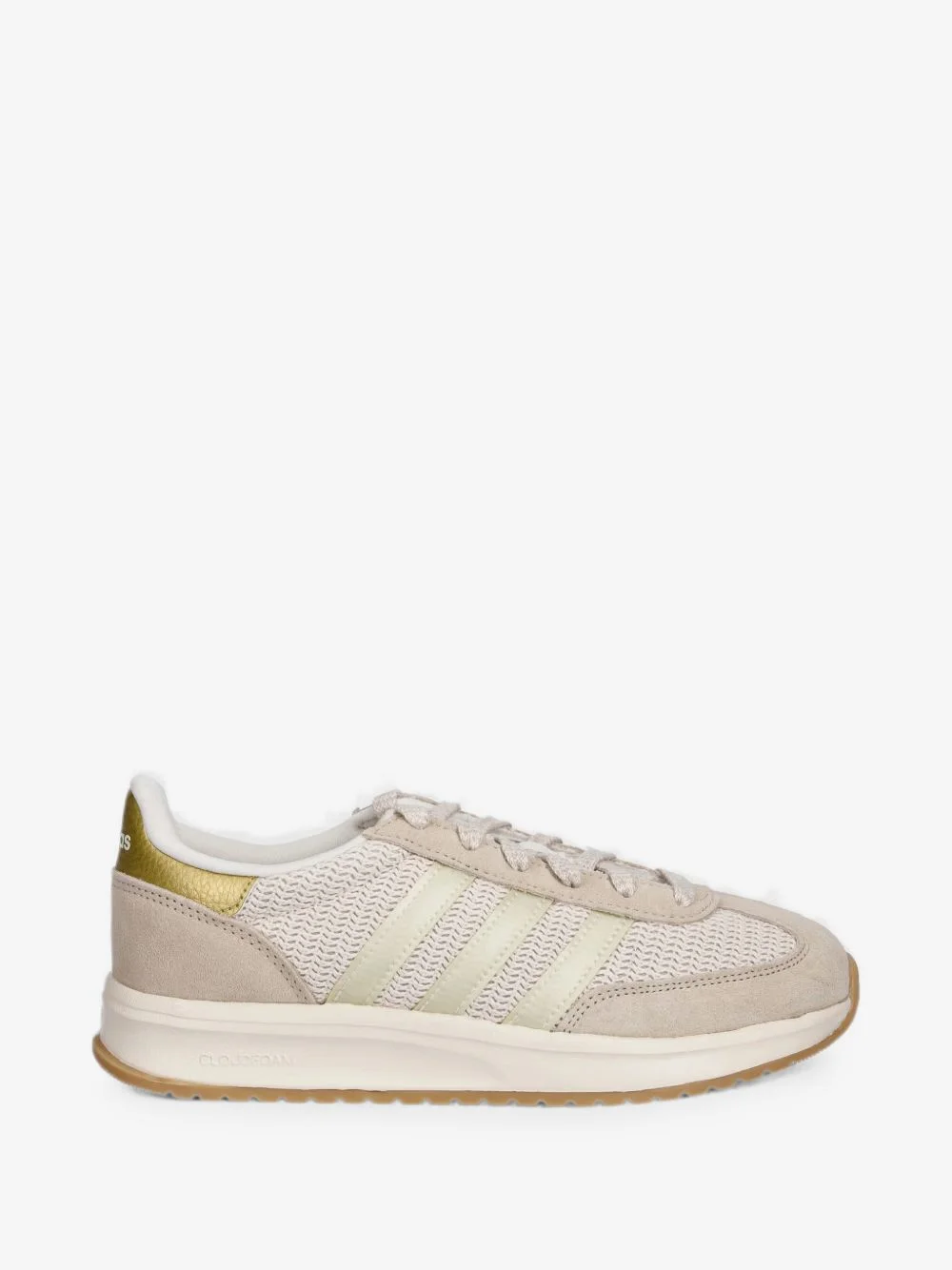 suede-panelled knit sneakers - 1