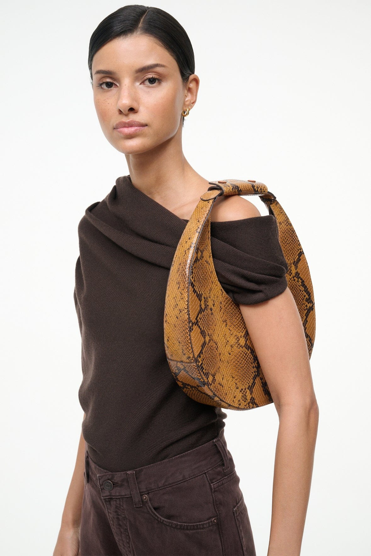 STAUD MOON TOTE BAG SNAKE - 4