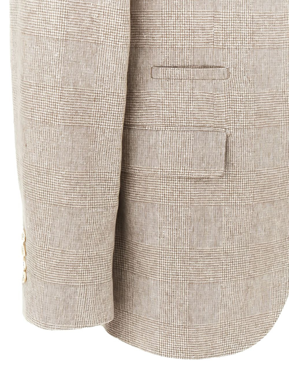 checked single-breasted blazer - 2