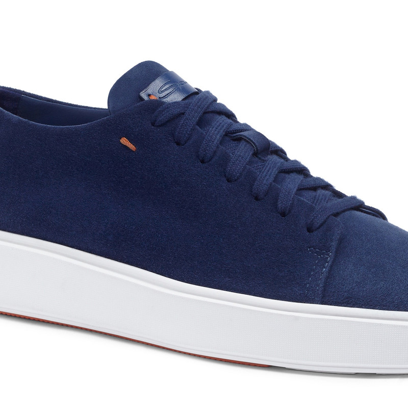 Women’s blue suede sneaker 6