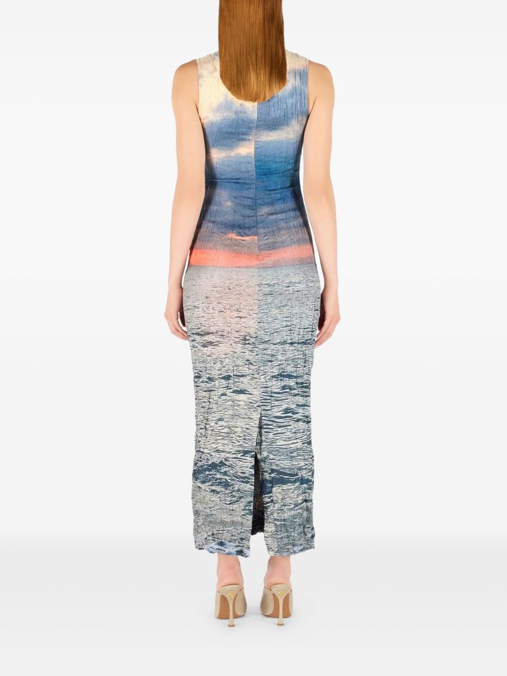 photograph-print maxi dress - 4